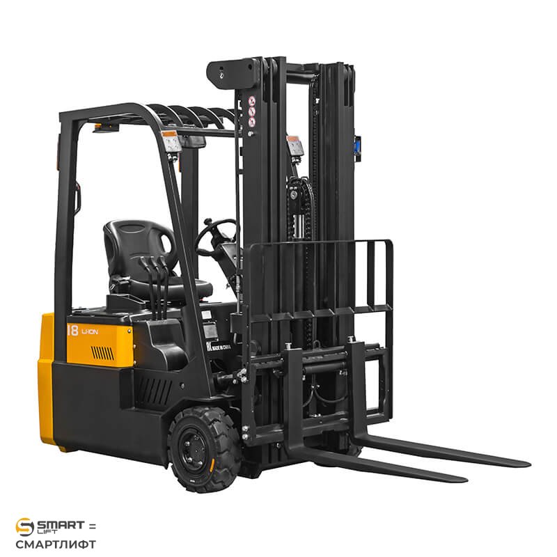 Электропогрузчик трёхопорный CPD18TVL (1800 кг; 4,8 м; li-ion 80В / 205Ач) SMARTLIFT
