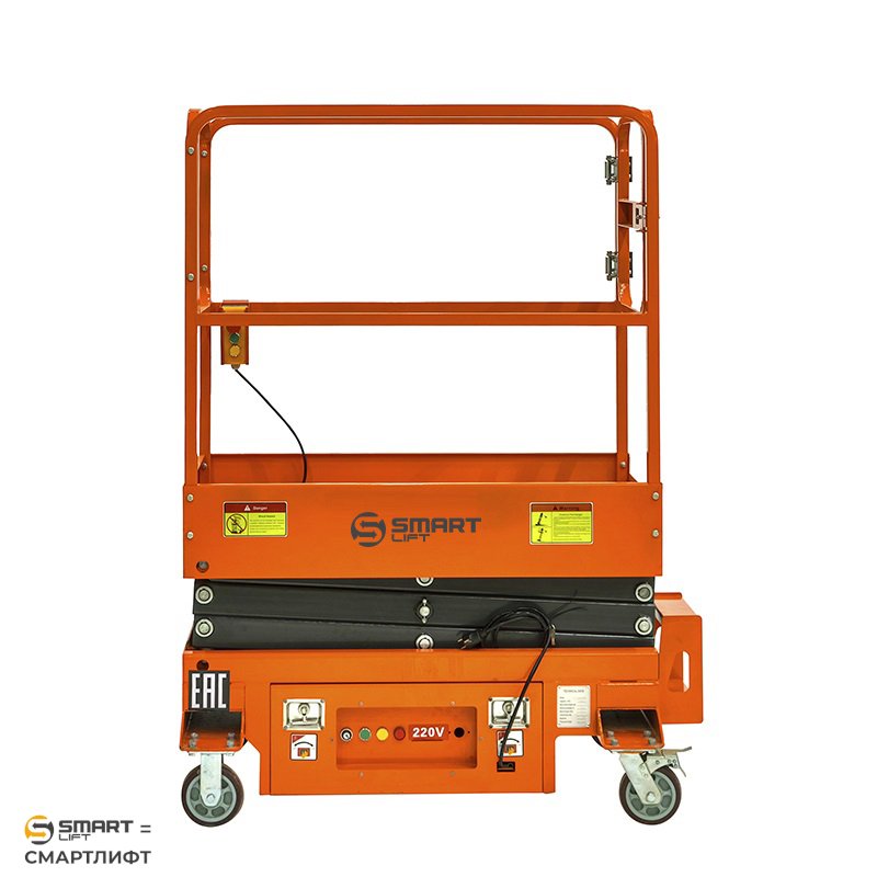 Подъемник ножничный несамоходный SJY-0.3-3 (220В; 300 кг; 3 м) SMARTLIFT