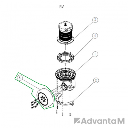 Ведущее колесо ричтрака RV, 343х120 мм, PU