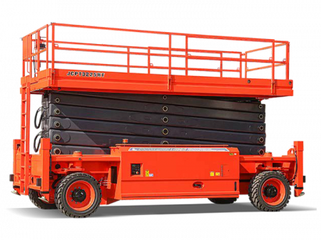 Внедорожный самоходный ножничный дизельный подъемник 4WD и 4WS DINGLI JCPT3225RT