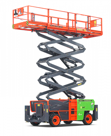 Внедорожный самоходный ножничный электрический подъемник 4WD и 2WS DINGLI JCPT1823DCB