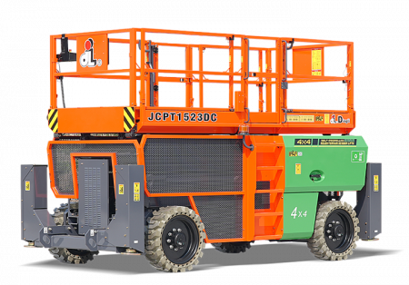 Внедорожный самоходный ножничный электрический подъемник 4WD и 2WS DINGLI JCPT1523DCB