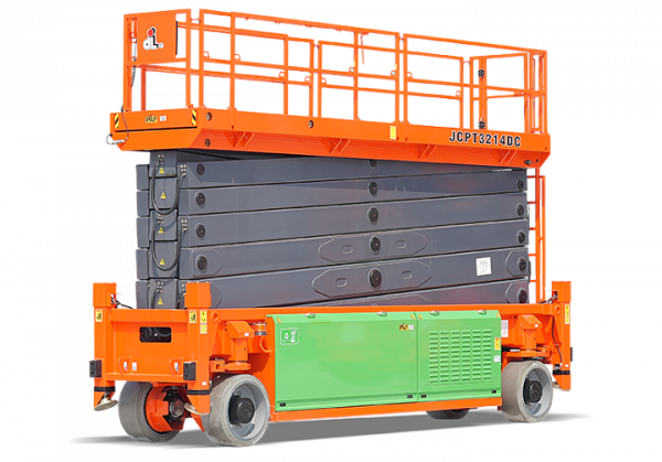 Внедорожный самоходный ножничный электрический подъемник 4WD и 4WS DINGLI JCPT3214DC