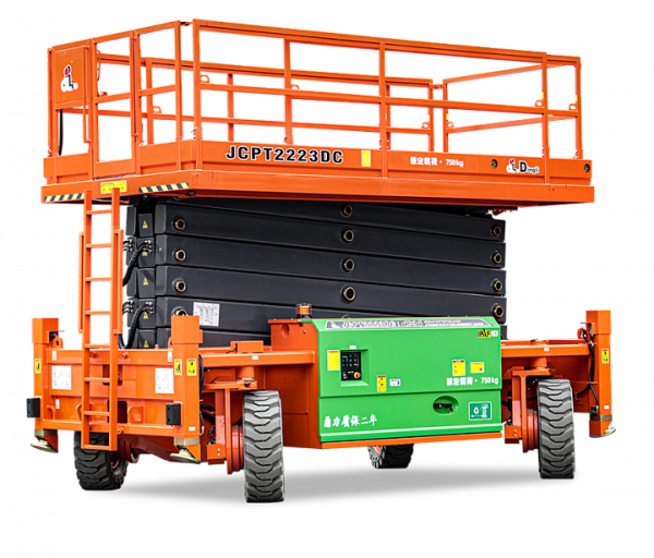 Внедорожный самоходный ножничный электрический подъемник 4WD и 4WS DINGLI JCPT2223DC