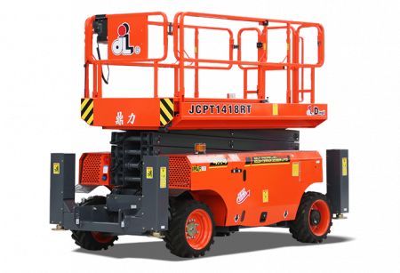 Внедорожный самоходный ножничный дизельный подъемник 4WD и 2WS DINGLI JCPT1418RT
