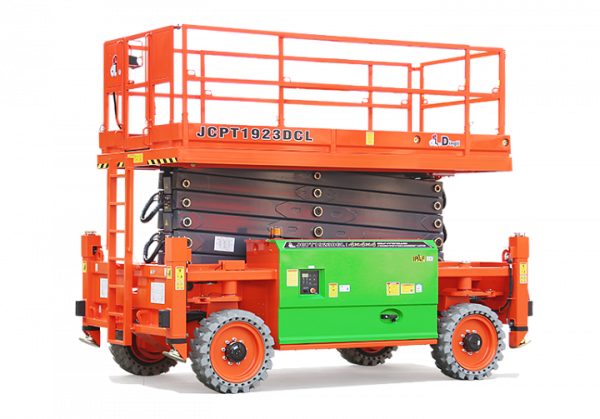 Внедорожный самоходный ножничный электрический подъемник 4WD и 4WS DINGLI JCPT1923DCL