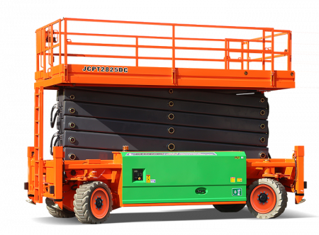 Внедорожный самоходный ножничный электрический подъемник 4WD и 4WS DINGLI JCPT2825DC