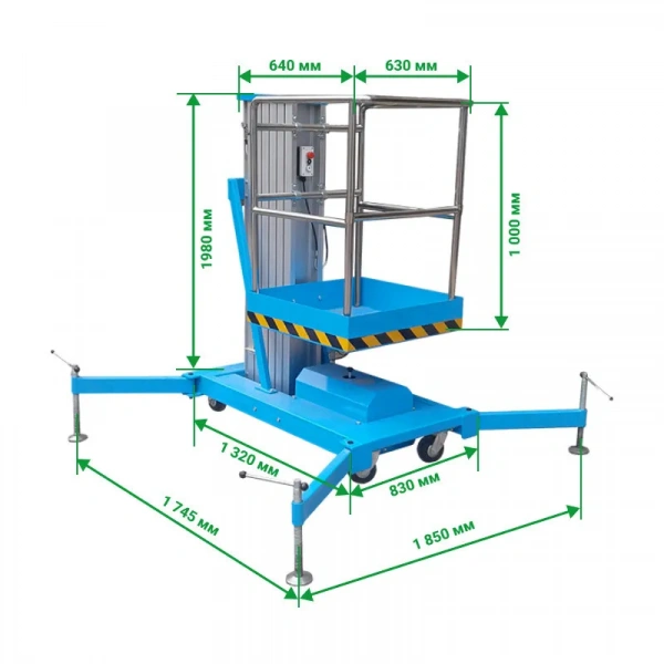 Одномачтовый подъемник PROLIFT GTWY6-100 AC