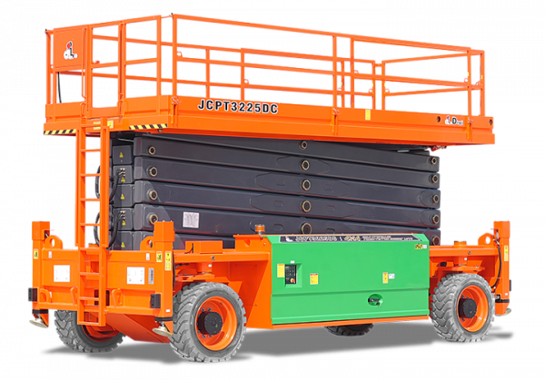 Внедорожный самоходный ножничный электрический подъемник 4WD и 4WS DINGLI JCPT3225DC