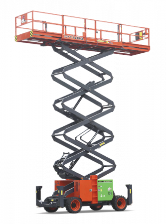 Внедорожный самоходный ножничный электрический подъемник 4WD и 2WS DINGLI JCPT1523DCB