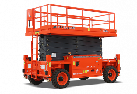 Внедорожный самоходный ножничный дизельный подъемник 4WD и 4WS DINGLI JCPT2223RTB