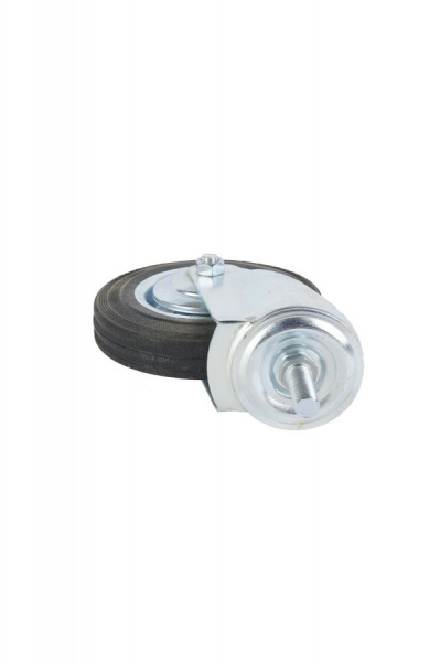 Колесо поворотное SCt 63 160 мм резина с болтом (F)